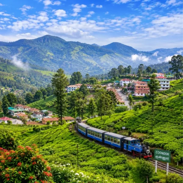 Bangalore Mysore Coorg Ooty Coonoor 6 Nights 7 Days bus tour package featuring Mysore Palace, Coorg coffee plantations, Ooty Lake, Coonoor tea gardens and scenic hill stations.