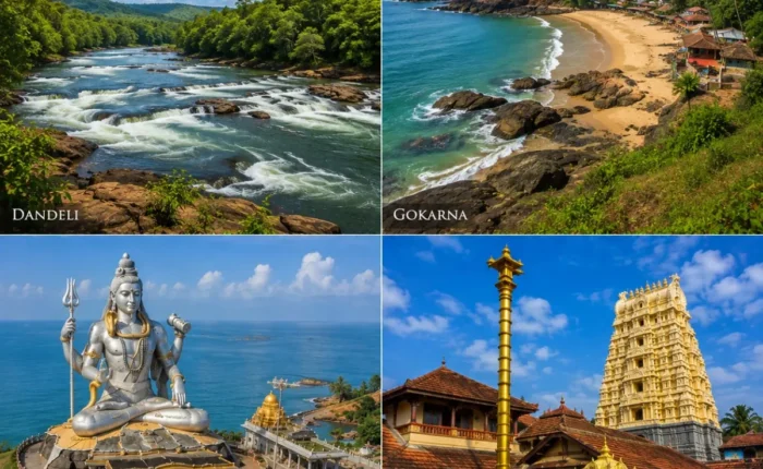 Dandeli, Gokarna, Murudeshwar & Udupi Tour Package featuring Kali River, Gokarna beaches, Murudeshwar Shiva Statue and Udupi Sri Krishna Temple
