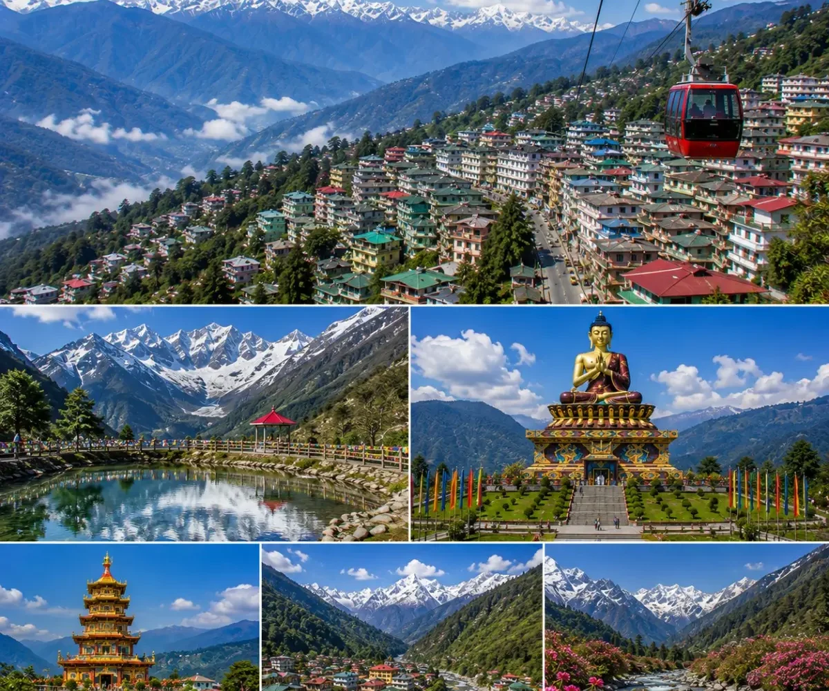 Gangtok Lachung Pelling Tour Package featuring Tsomgo Lake, Yumthang Valley, Zero Point, Pelling Skywalk and Mount Kanchenjunga.