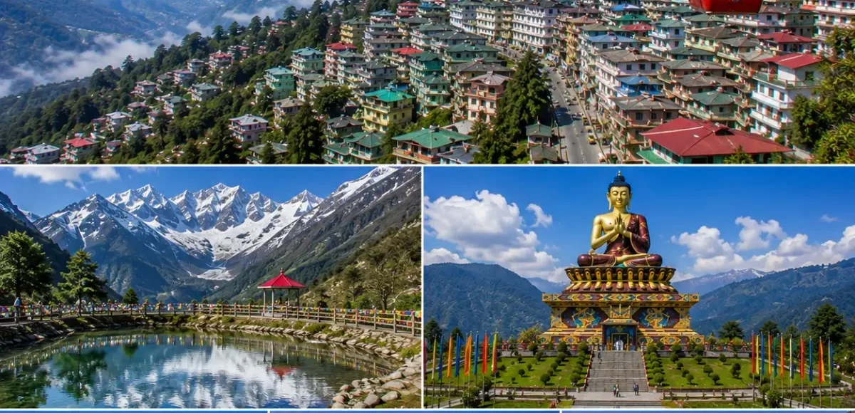 Gangtok Lachung Pelling Tour Package featuring Tsomgo Lake, Yumthang Valley, Zero Point, Pelling Skywalk and Mount Kanchenjunga.