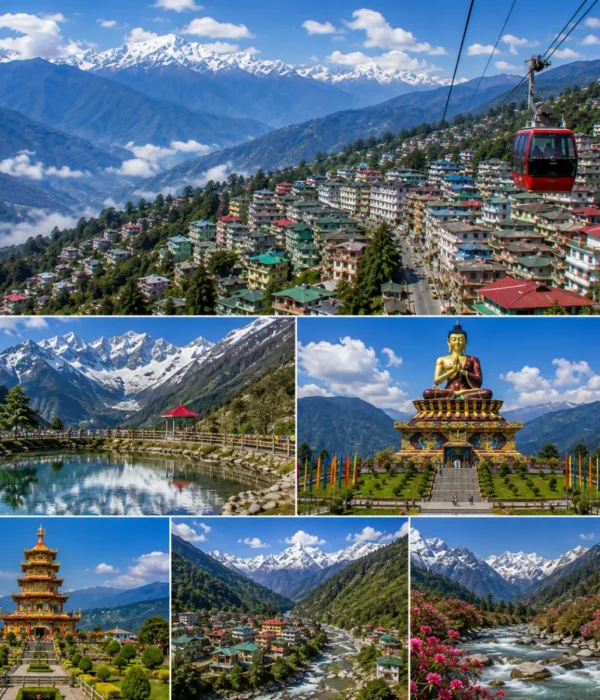 Gangtok Lachung Pelling Tour Package featuring Tsomgo Lake, Yumthang Valley, Zero Point, Pelling Skywalk and Mount Kanchenjunga.