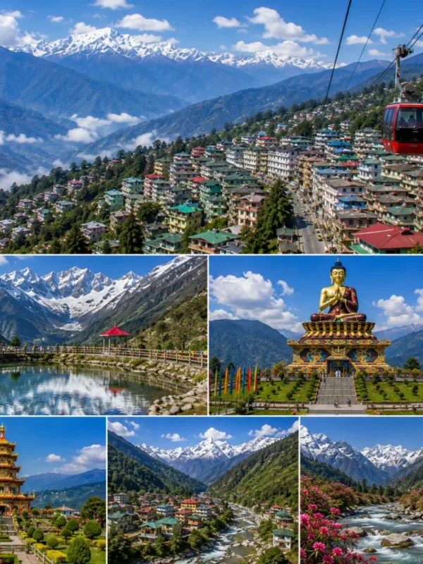 Gangtok Lachung Pelling Tour Package featuring Tsomgo Lake, Yumthang Valley, Zero Point, Pelling Skywalk and Mount Kanchenjunga.