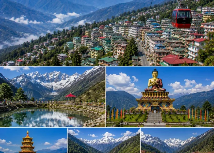 Gangtok Lachung Pelling Tour Package featuring Tsomgo Lake, Yumthang Valley, Zero Point, Pelling Skywalk and Mount Kanchenjunga.