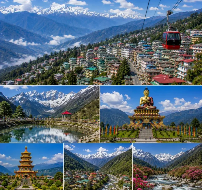 Gangtok Lachung Pelling Tour Package featuring Tsomgo Lake, Yumthang Valley, Zero Point, Pelling Skywalk and Mount Kanchenjunga.