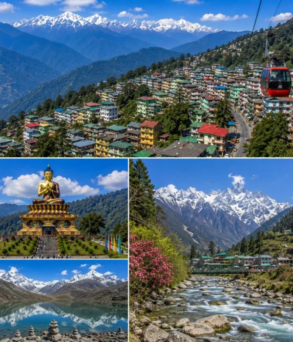 Gangtok Lachung Tour Package featuring Tsomgo Lake, Yumthang Valley, Zero Point, Baba Harbhajan Singh Mandir and Mount Kanchenjunga.