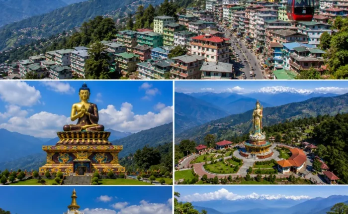 Gangtok Namchi Ravangla Tour Package featuring Tsomgo Lake, Buddha Park Ravangla, Char Dham Namchi, Rumtek Monastery and Mount Kanchenjunga.