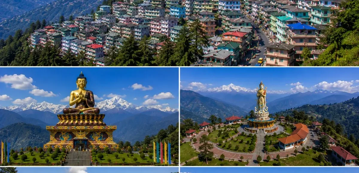 Gangtok Pelling Darjeeling Tour Package featuring Tsomgo Lake, Pelling Skywalk, Tiger Hill, Batasia Loop, Rumtek Monastery and Mount Kanchenjunga.