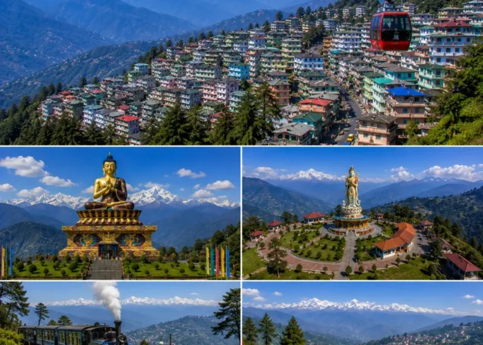 Gangtok Pelling Darjeeling Tour Package featuring Tsomgo Lake, Pelling Skywalk, Tiger Hill, Batasia Loop, Rumtek Monastery and Mount Kanchenjunga.