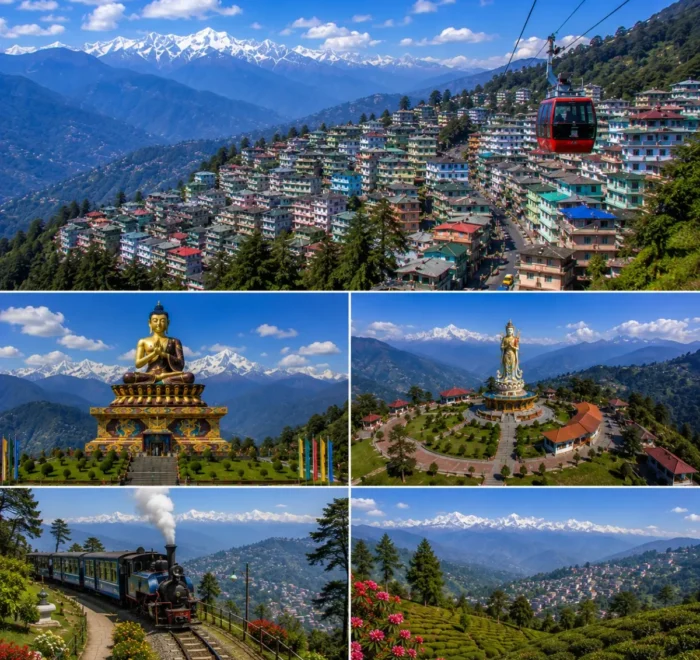 Gangtok Pelling Darjeeling Tour Package featuring Tsomgo Lake, Pelling Skywalk, Tiger Hill, Batasia Loop, Rumtek Monastery and Mount Kanchenjunga.
