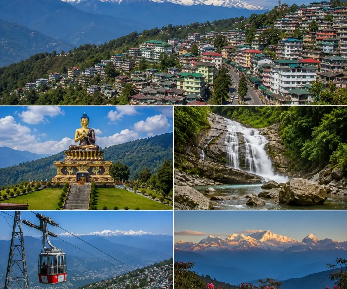 Gangtok Pelling Tour Package featuring Tsomgo Lake, Baba Mandir, Pemayangtse Monastery, Pelling Skywalk and Kanchenjunga Mountain.