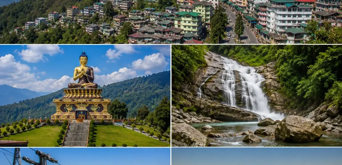 Gangtok Pelling Tour Package featuring Tsomgo Lake, Baba Mandir, Pemayangtse Monastery, Pelling Skywalk and Kanchenjunga Mountain.