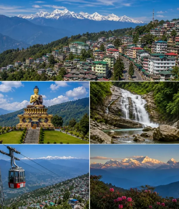 Gangtok Pelling Tour Package featuring Tsomgo Lake, Baba Mandir, Pemayangtse Monastery, Pelling Skywalk and Kanchenjunga Mountain.