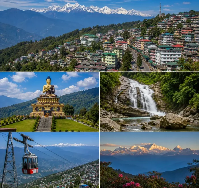 Gangtok Pelling Tour Package featuring Tsomgo Lake, Baba Mandir, Pemayangtse Monastery, Pelling Skywalk and Kanchenjunga Mountain.