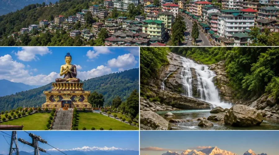 Gangtok Pelling Tour Package featuring Tsomgo Lake, Baba Mandir, Pemayangtse Monastery, Pelling Skywalk and Kanchenjunga Mountain.