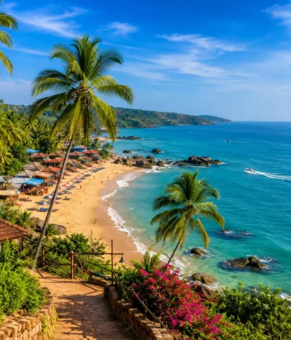 Goa 2 Nights 3 Days bus sightseeing package featuring North Goa, South Goa, beaches, churches, forts and scenic coastal attractions.