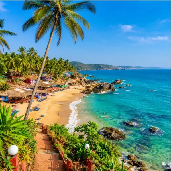 Goa 3 Nights 4 Days bus sightseeing package featuring North Goa, South Goa, beaches, Fort Aguada, churches and scenic coastal attractions.