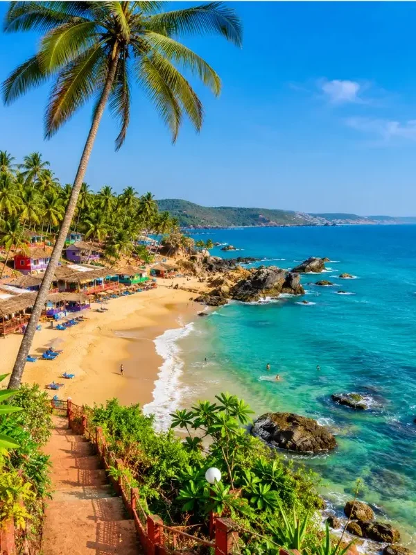 Goa 3 Nights 4 Days bus sightseeing package featuring North Goa, South Goa, beaches, Fort Aguada, churches and scenic coastal attractions.
