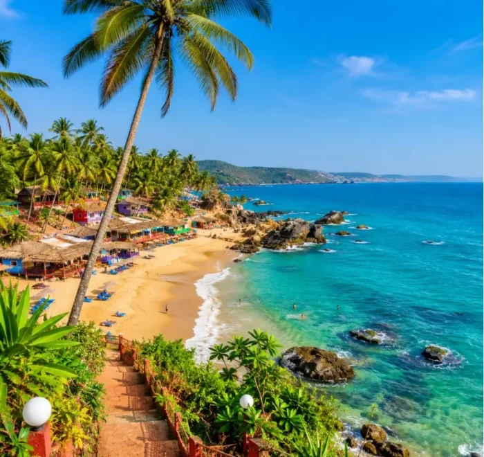 Goa 3 Nights 4 Days bus sightseeing package featuring North Goa, South Goa, beaches, Fort Aguada, churches and scenic coastal attractions.
