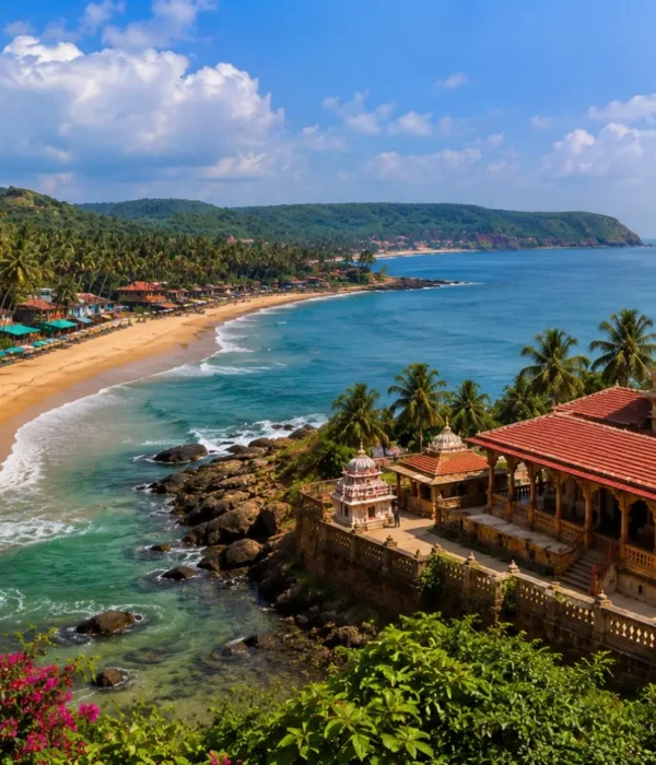 Goa and Ganpatipule Tour 4 Nights 5 Days bus package from Mumbai featuring Goa beaches, Ganpatipule Temple and the Konkan coastline.