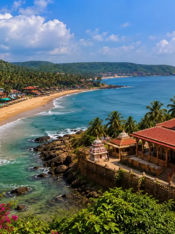 Goa and Ganpatipule Tour 4 Nights 5 Days bus package from Mumbai featuring Goa beaches, Ganpatipule Temple and the Konkan coastline.