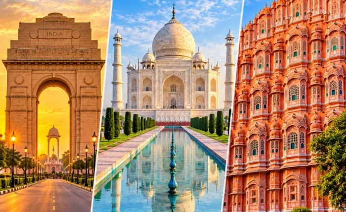 Golden Triangle Tour Package featuring Delhi, Taj Mahal in Agra and historic forts of Jaipur