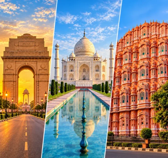 Golden Triangle Tour Package featuring Delhi, Taj Mahal in Agra and historic forts of Jaipur
