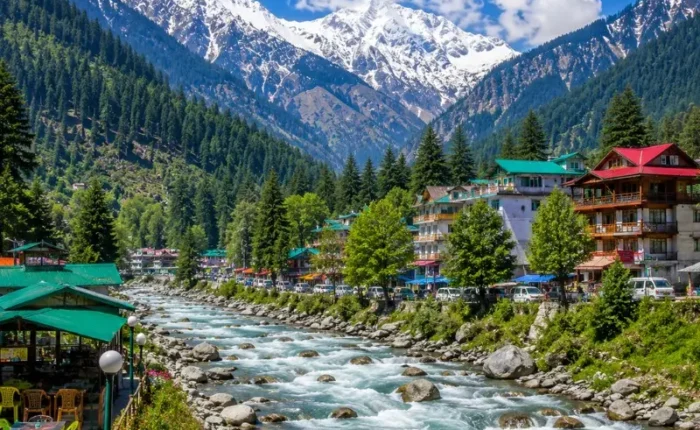 Himachal Pradesh 5 Nights 6 Days bus package from Delhi featuring Shimla, Manali, Kufri, Solang Valley and scenic Himalayan landscapes.