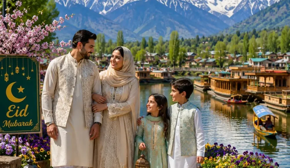 Kashmir Eid Special Tour Package featuring Srinagar, Gulmarg, Pahalgam, Sonmarg, Dal Lake and beautiful Himalayan landscapes.