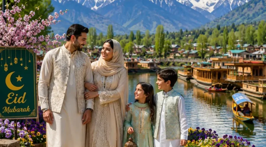 Kashmir Eid Special Tour Package featuring Srinagar, Gulmarg, Pahalgam, Sonmarg, Dal Lake and beautiful Himalayan landscapes.