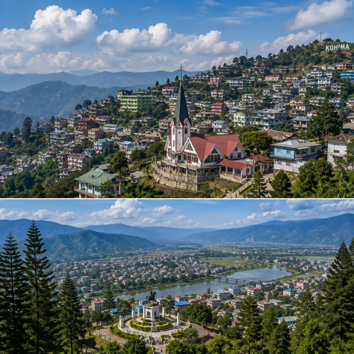 Kohima & Imphal Tour Package featuring Kohima War Cemetery, Kisama Heritage Village, Loktak Lake and INA Memorial