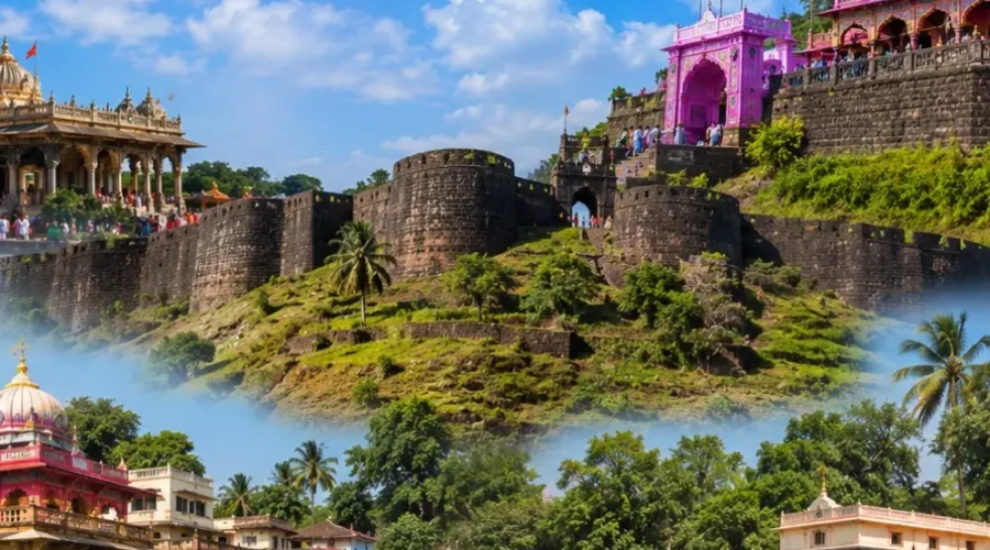 Kolhapur Weekly Tour by Bus 3 Nights 4 Days from Mumbai featuring Mahalakshmi Temple, Jyotiba Temple, Panhala Fort and Kolhapur sightseeing.