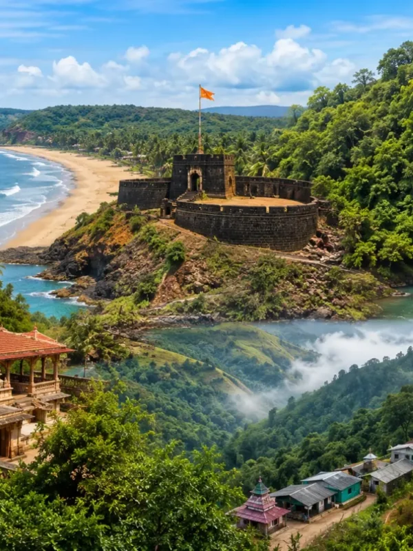 Konkan Darshan 3 Nights 4 Days bus package from Mumbai featuring Ganpatipule, Ratnagiri, scenic beaches, temples and the Konkan coastline.
