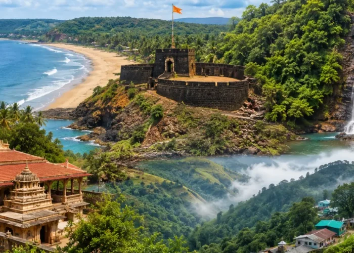 Konkan Darshan 3 Nights 4 Days bus package from Mumbai featuring Ganpatipule, Ratnagiri, scenic beaches, temples and the Konkan coastline.
