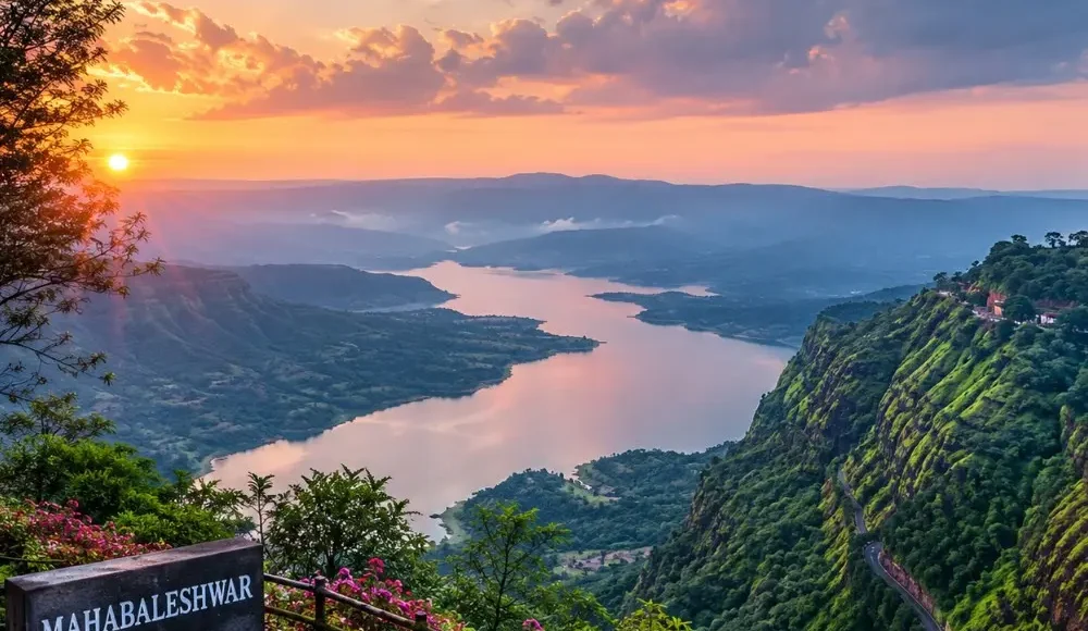 Mahabaleshwar 2 Nights 3 Days tour package by bus featuring scenic viewpoints, Venna Lake, Mapro Garden and strawberry farms
