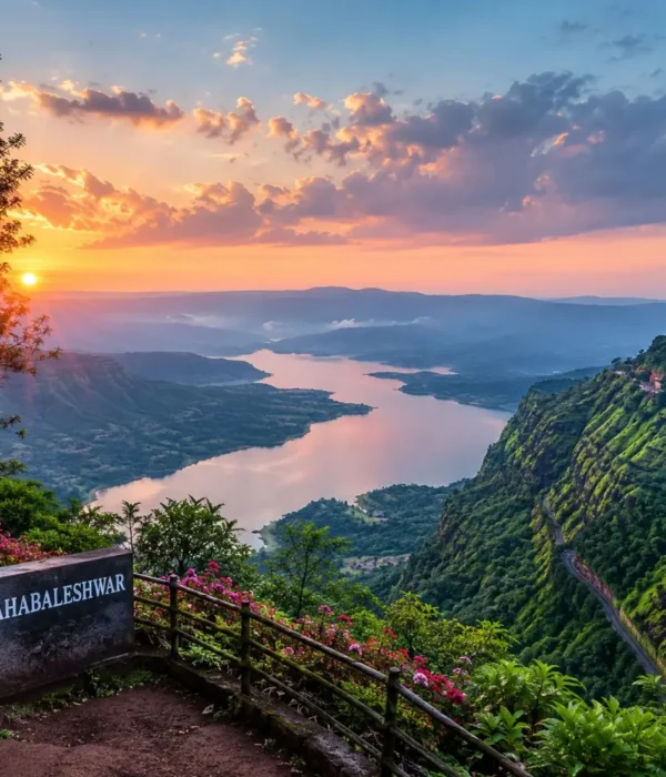 Mahabaleshwar 2 Nights 3 Days tour package by bus featuring scenic viewpoints, Venna Lake, Mapro Garden and strawberry farms