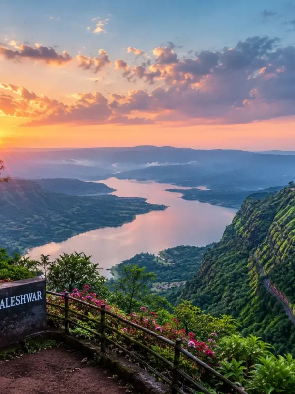 Mahabaleshwar 2 Nights 3 Days tour package by bus featuring scenic viewpoints, Venna Lake, Mapro Garden and strawberry farms