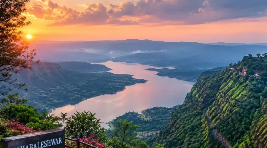 Mahabaleshwar 2 Nights 3 Days tour package by bus featuring scenic viewpoints, Venna Lake, Mapro Garden and strawberry farms