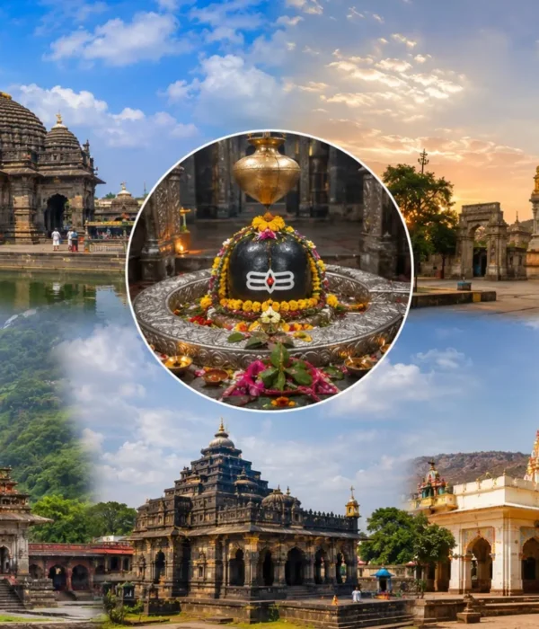 Maharashtra 5 Jyotirlinga Darshan 4 Nights 5 Days bus package from Mumbai covering Trimbakeshwar, Bhimashankar, Grishneshwar, Aundha Nagnath and Parli Vaijnath temples.