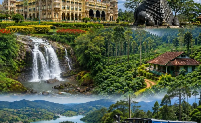 Mysuru, Coorg & Ooty Tour Package featuring Mysore Palace, Coorg coffee plantations, Abbey Falls and Ooty tea gardens