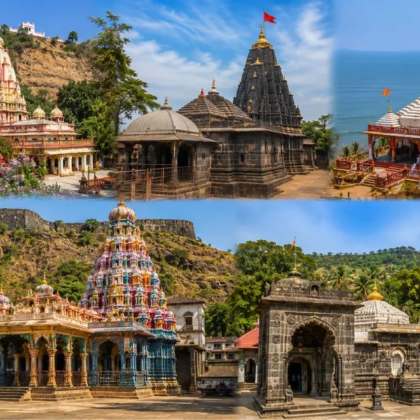 Sade Teen Shaktipeeth Tour 4 Nights 5 Days bus package from Mumbai covering Mahalakshmi Kolhapur, Tulja Bhavani, Renuka Mata and Saptashrungi temples.