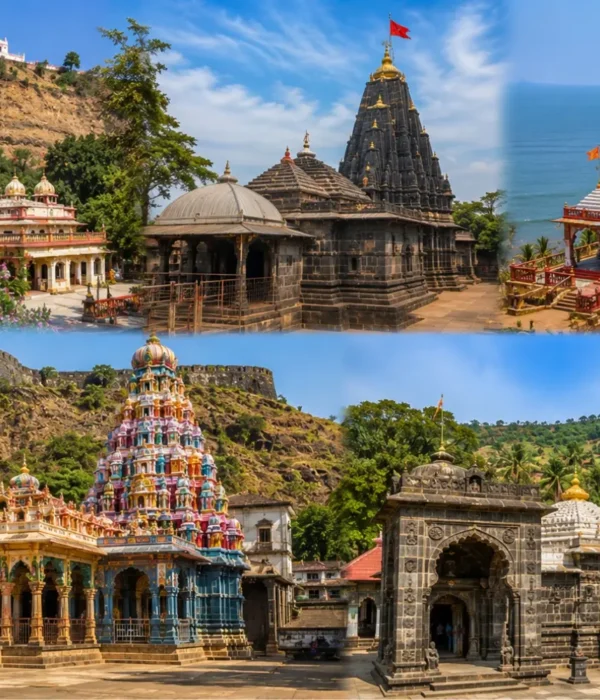Sade Teen Shaktipeeth Tour 4 Nights 5 Days bus package from Mumbai covering Mahalakshmi Kolhapur, Tulja Bhavani, Renuka Mata and Saptashrungi temples.