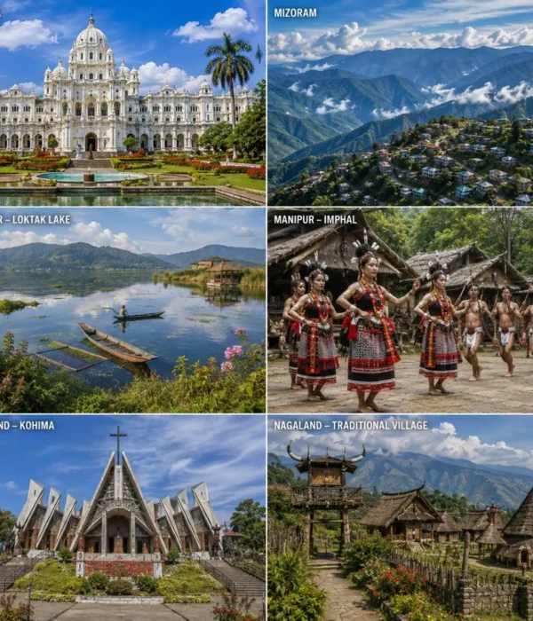 Tripura, Mizoram, Manipur & Nagaland Tour Package featuring Unakoti, Neermahal, Aizawl, Loktak Lake and Kohima