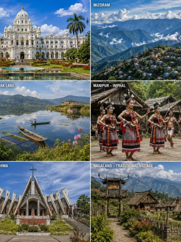 Tripura, Mizoram, Manipur & Nagaland Tour Package featuring Unakoti, Neermahal, Aizawl, Loktak Lake and Kohima