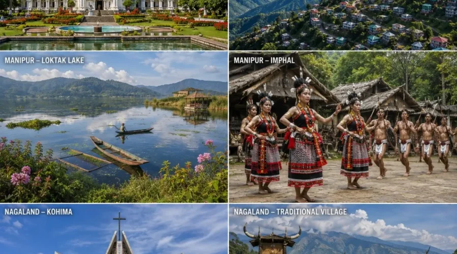 Tripura, Mizoram, Manipur & Nagaland Tour Package featuring Unakoti, Neermahal, Aizawl, Loktak Lake and Kohima