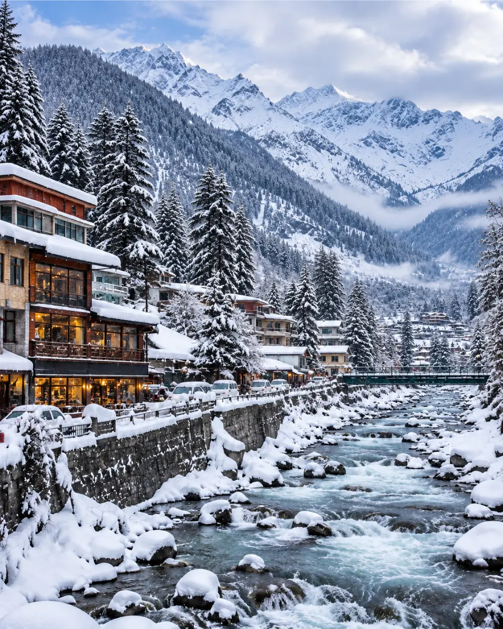 Himachal Pradesh snowy mountains