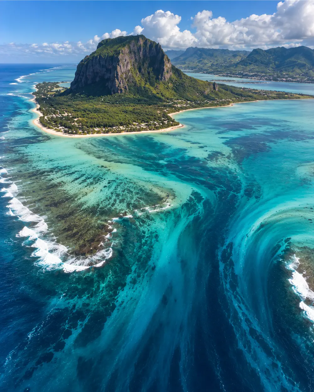Mauritius turquoise waters