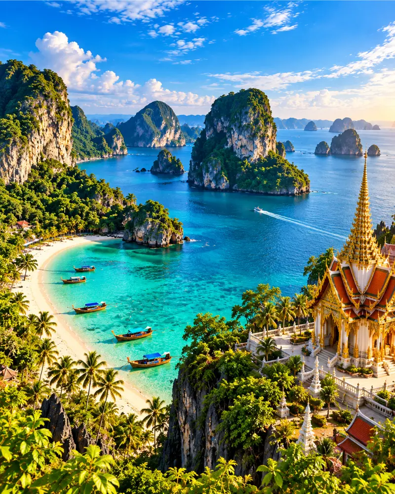 Thailand beaches and vibrant city life