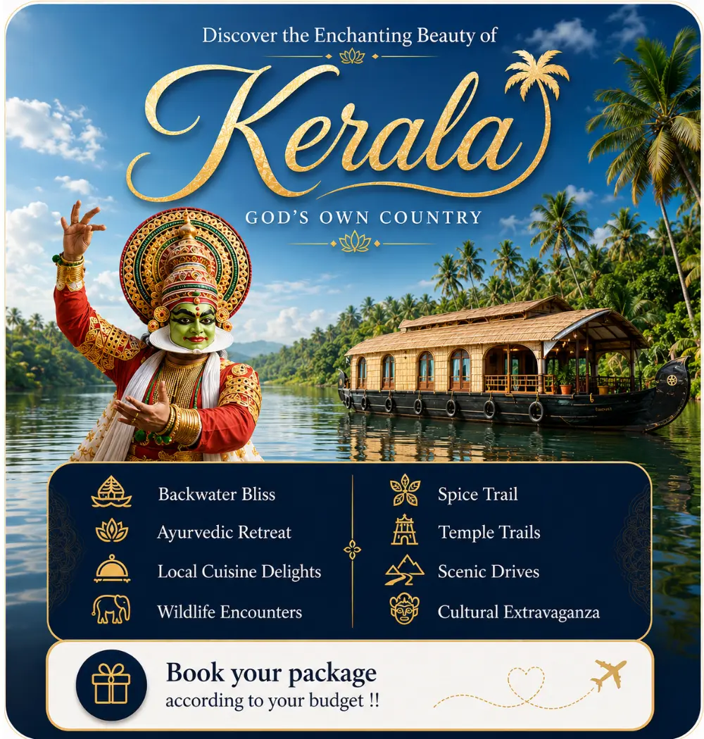 Kerala backwaters and hills